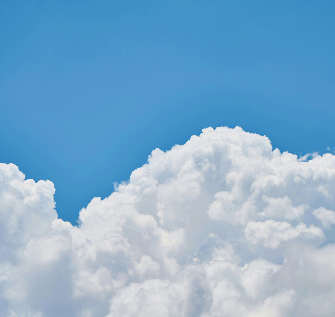 Esponjosas nubes blancas